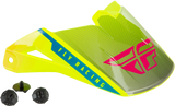 Fly Racing Kinetic Drift Helmet Visor Blue/Hi-Vis/Charcoal 73-88203