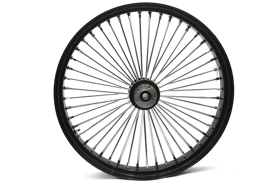 30 inch x 4.0 inch King Spoke Front Wheel Black