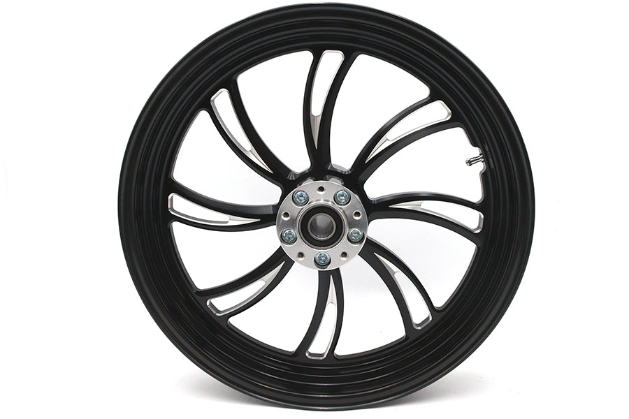 18 inch x 3.5 inch Vortex Front Wheel Black Cut