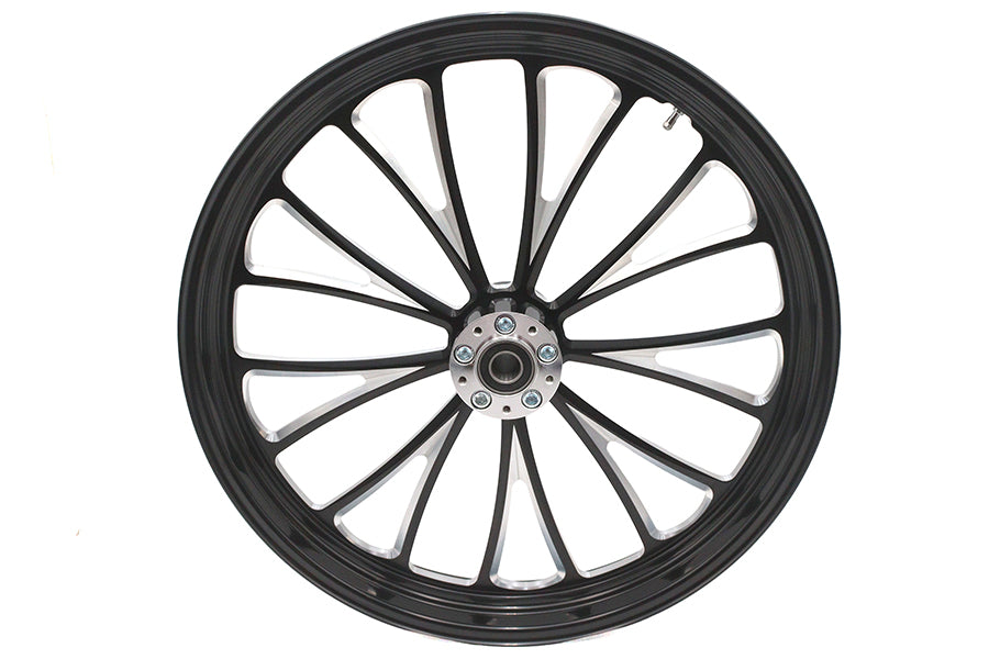 23 inch x 3.5 inch Manhattan Front Wheel Black Cut