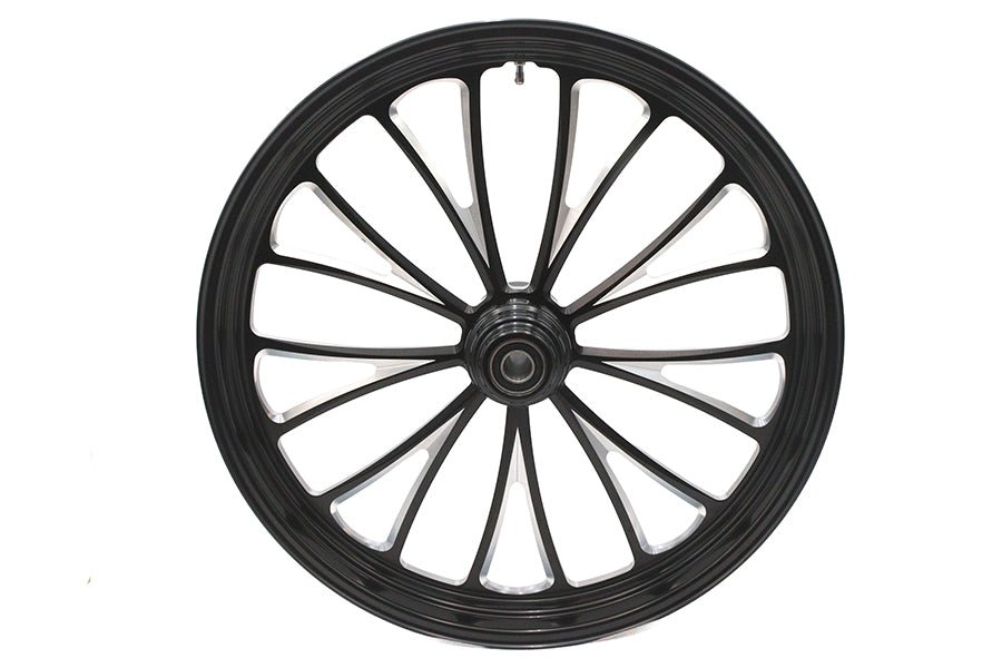 23 inch x 3.5 inch Manhattan Front Wheel Black Cut