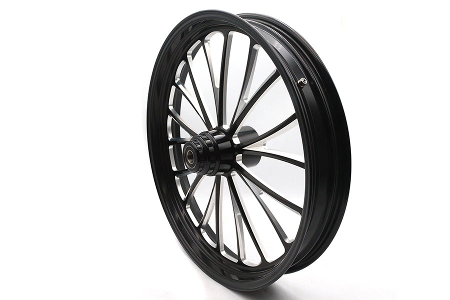 23 inch x 3.5 inch Manhattan Front Wheel Black Cut