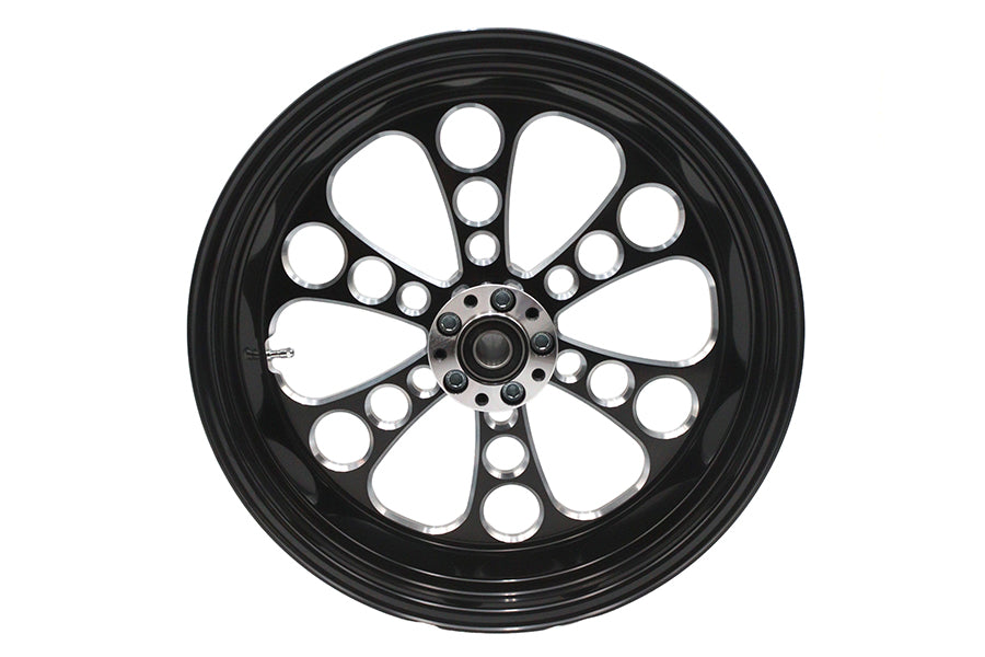 18 inch x 5.5 inch Kool Kat Rear Wheel Black Cut