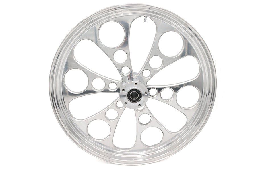 23 inch x 3.5 inch Kool Kat Front Wheel Polished Aluminum