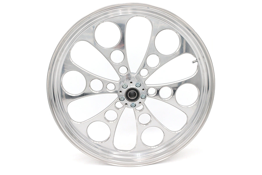 23 inch x 3.5 inch Kool Kat Front Wheel Polished Aluminum