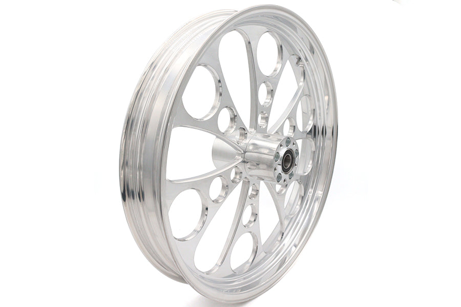 23 inch x 3.5 inch Kool Kat Front Wheel Polished Aluminum