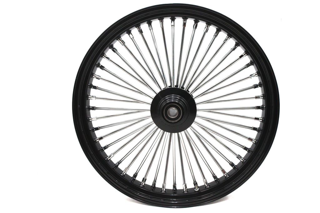 23 inch x 3.5 inch King Spoke Front Wheel Black/Chrome