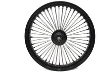 Load image into Gallery viewer, 23 inch x 3.5 inch King Spoke Front Wheel Black/Chrome
