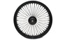 23 inch x 3.5 inch King Spoke Front Wheel Black/Chrome