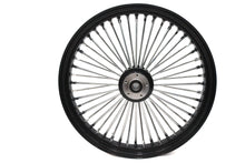 Load image into Gallery viewer, 23 inch x 3.5 inch King Spoke Front Wheel Black/Chrome
