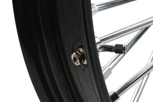 Load image into Gallery viewer, 23 inch x 3.5 inch King Spoke Front Wheel Black/Chrome