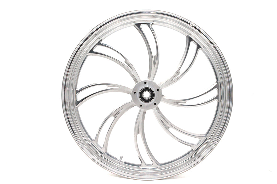 23 inch x 3.5 inch Vortex Front Wheel Polished Aluminum