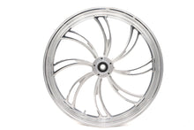 Load image into Gallery viewer, 23 inch x 3.5 inch Vortex Front Wheel Polished Aluminum