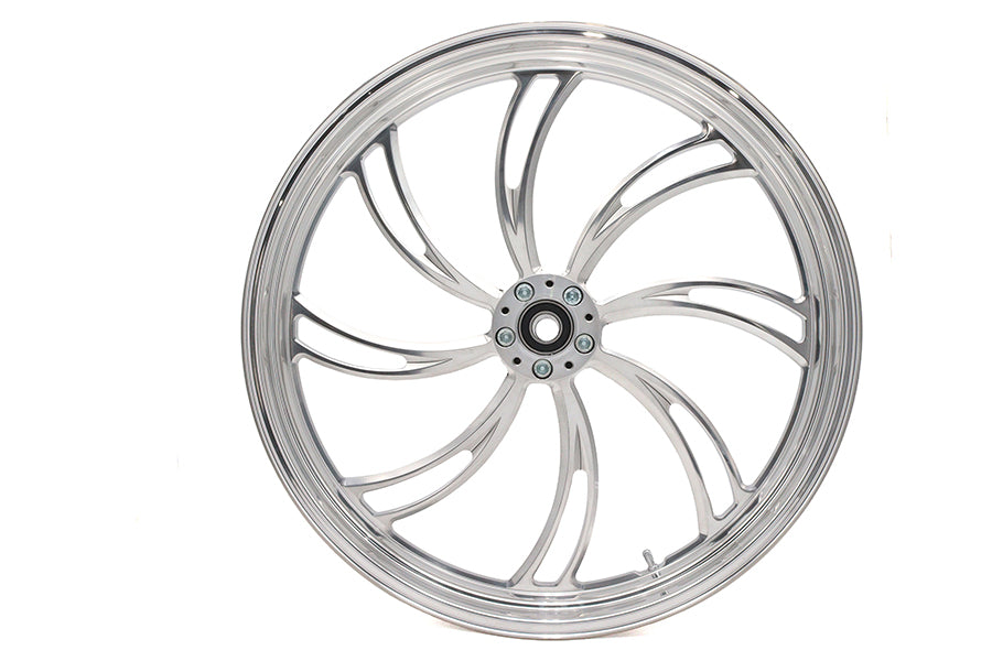 23 inch x 3.5 inch Vortex Front Wheel Polished Aluminum