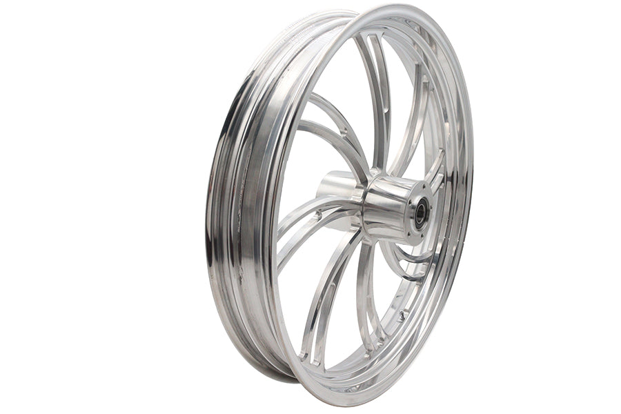23 inch x 3.5 inch Vortex Front Wheel Polished Aluminum