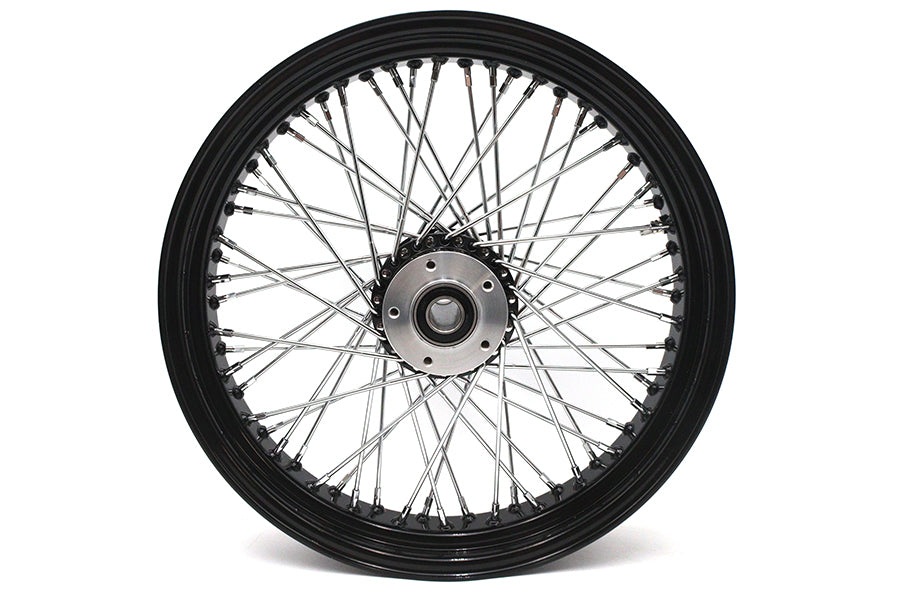 18 inch x 3.5 inch Ultima 60 Spoke Front Wheel Black