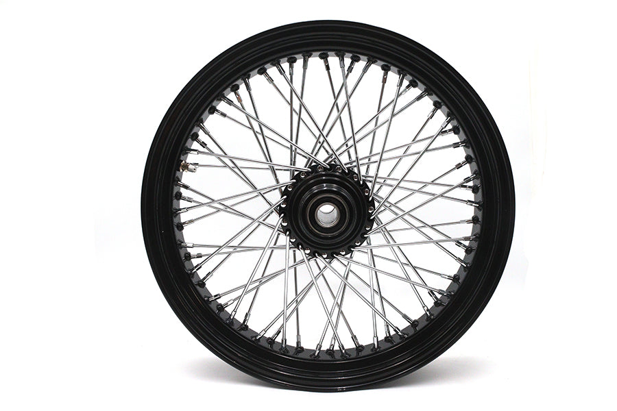 18 inch x 3.5 inch Ultima 60 Spoke Front Wheel Black
