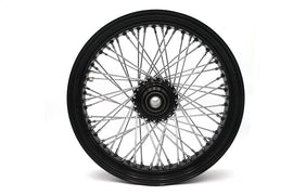 18 inch x 3.5 inch Ultima 60 Spoke Front Wheel Black
