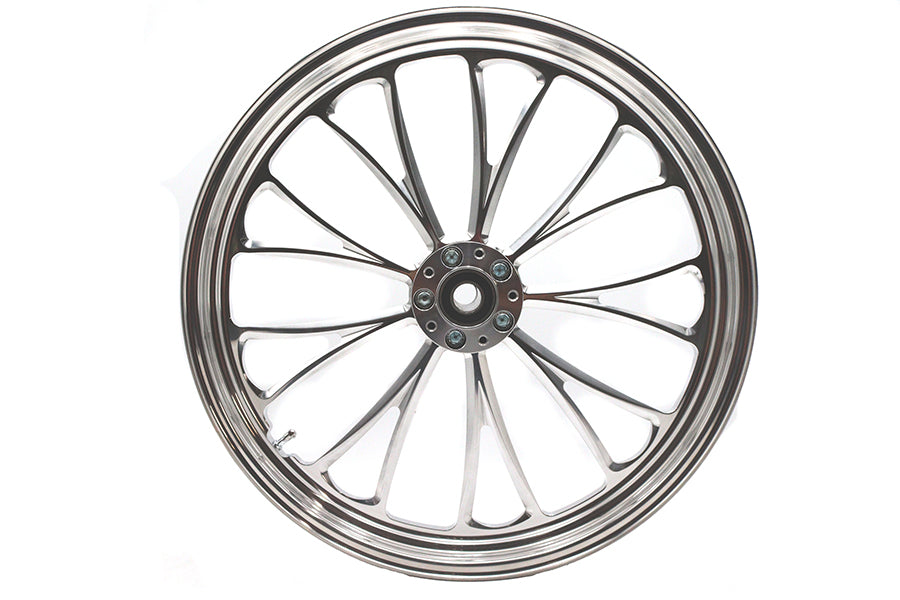 21 inch x 2.15 inch Manhattan Front Wheel Polished Aluminum