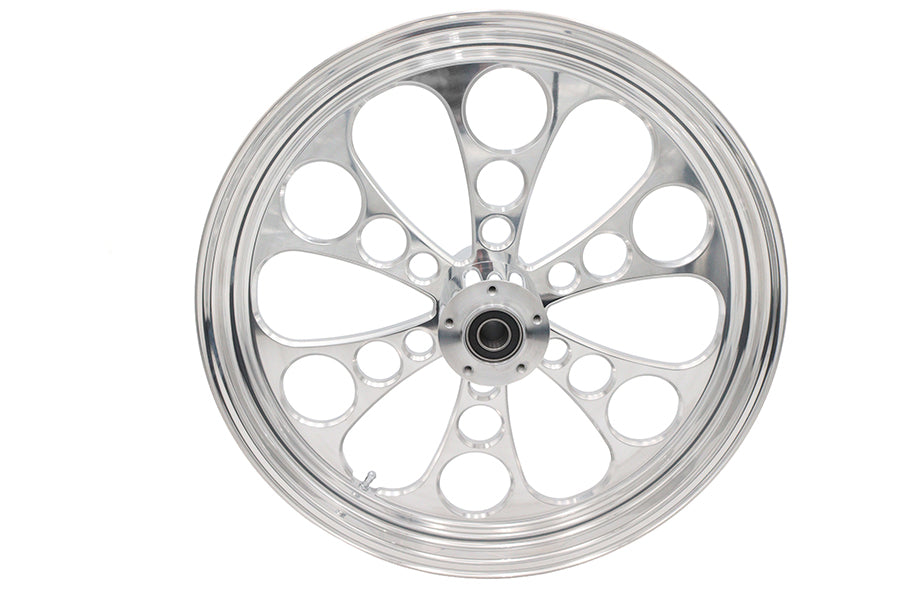 21 inch x 3.5 inch Kool Kat Front Wheel Polished Aluminum