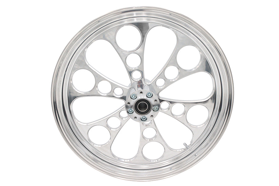 21 inch x 3.5 inch Kool Kat Front Wheel Polished Aluminum