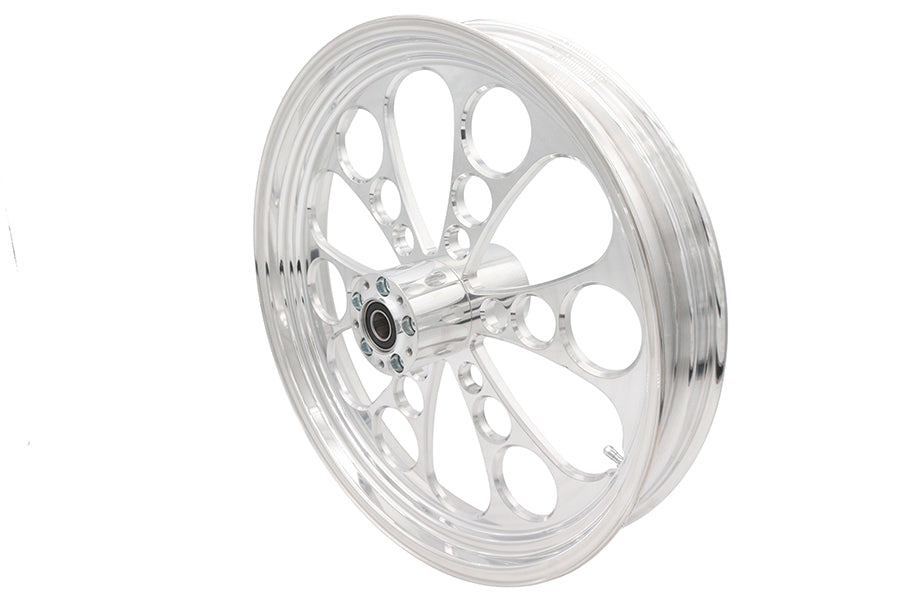 21 inch x 3.5 inch Kool Kat Front Wheel Polished Aluminum