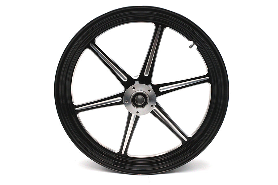 21 inch x 3.5 inch Revolver Front Wheel Black Cut