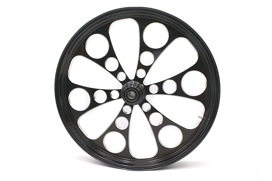26 inch x 3.5 inch Kool Kat Front Wheel Black Cut