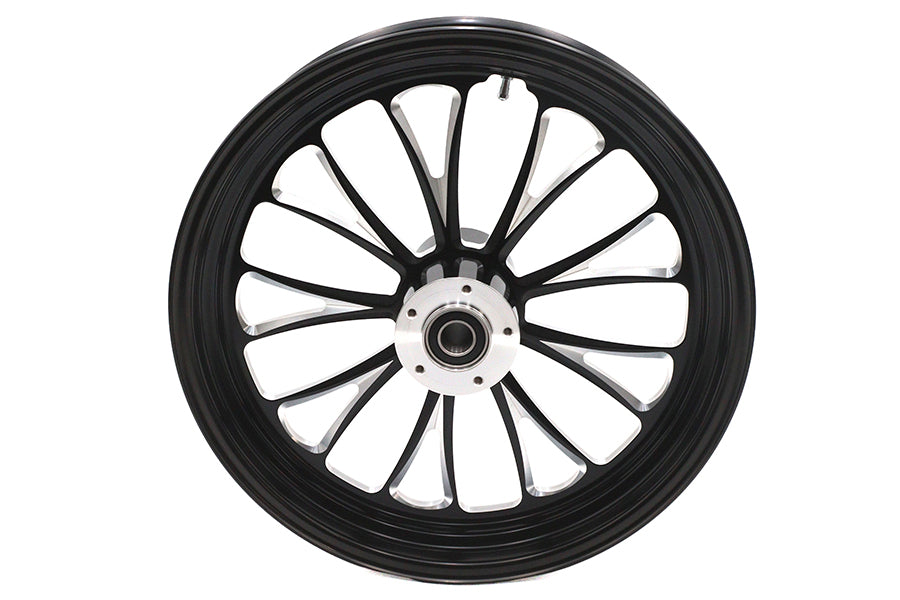 18 inch x 3.5 inch Manhattan Front Wheel Black Cut
