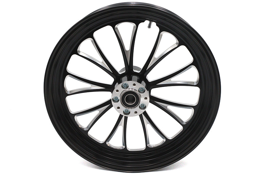 18 inch x 3.5 inch Manhattan Front Wheel Black Cut