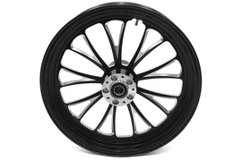 18 inch x 3.5 inch Manhattan Front Wheel Black Cut
