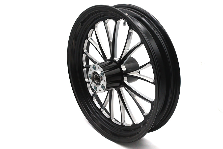18 inch x 3.5 inch Manhattan Front Wheel Black Cut