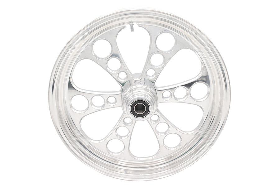 18 inch x 3.5 inch Kool Kat Front Wheel Polished Aluminum