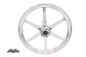 21 inch x 2.15 inch Revolver Front Wheel Polished Aluminum