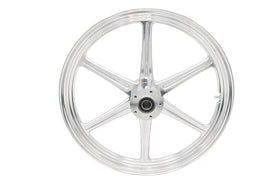 21 inch x 2.15 inch Revolver Front Wheel Polished Aluminum