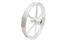 Load image into Gallery viewer, 21 inch x 2.15 inch Revolver Front Wheel Polished Aluminum
