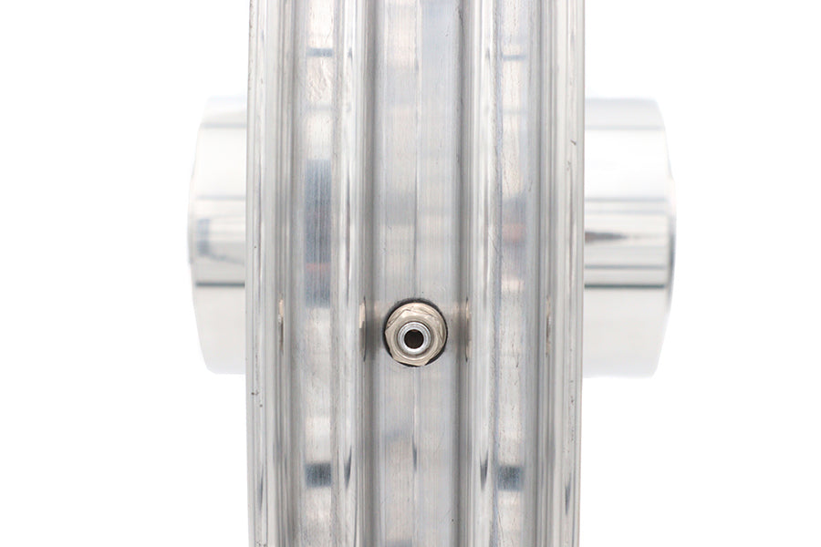 21 inch x 2.15 inch Revolver Front Wheel Polished Aluminum