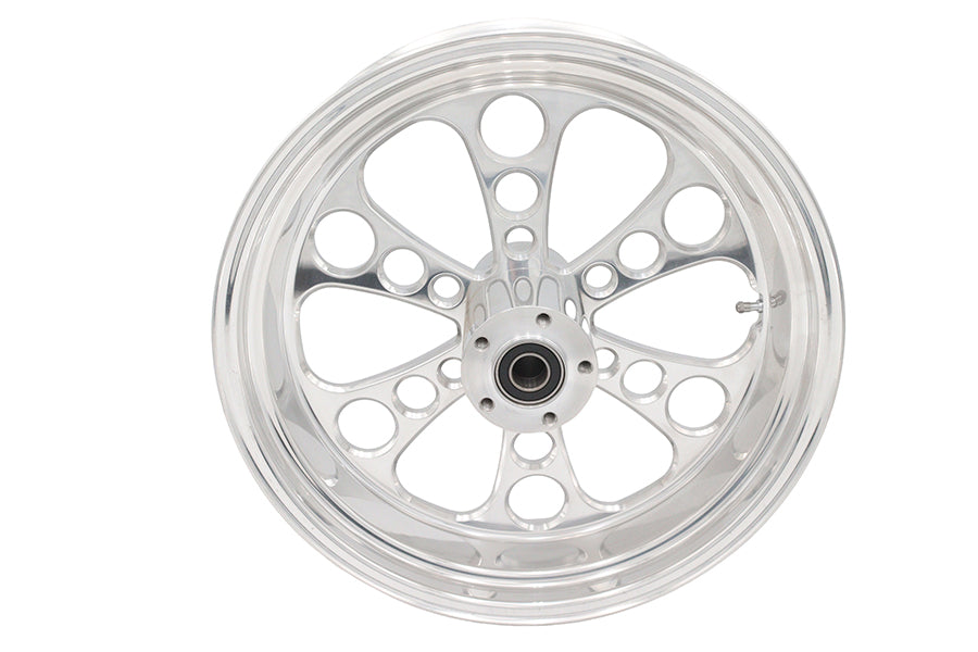 18 inch x 5.5 inch Kool Kat Rear Wheel Polished