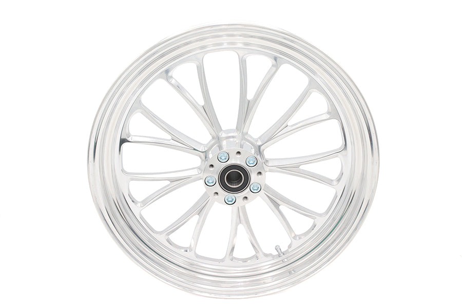 18 inch x 3.5 inch Manhattan Front Wheel Polished Aluminum