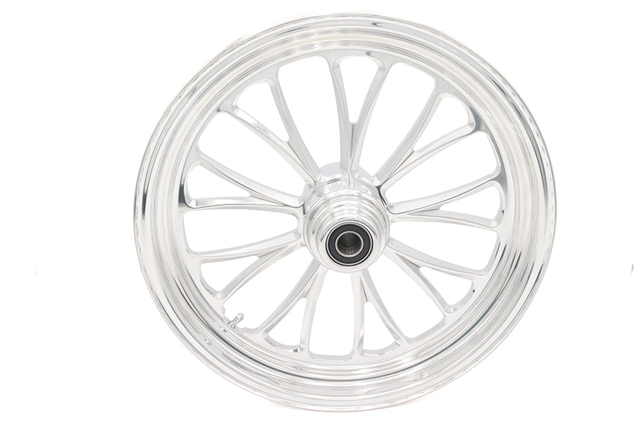 18 inch x 3.5 inch Manhattan Front Wheel Polished Aluminum