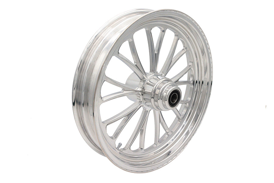 18 inch x 3.5 inch Manhattan Front Wheel Polished Aluminum