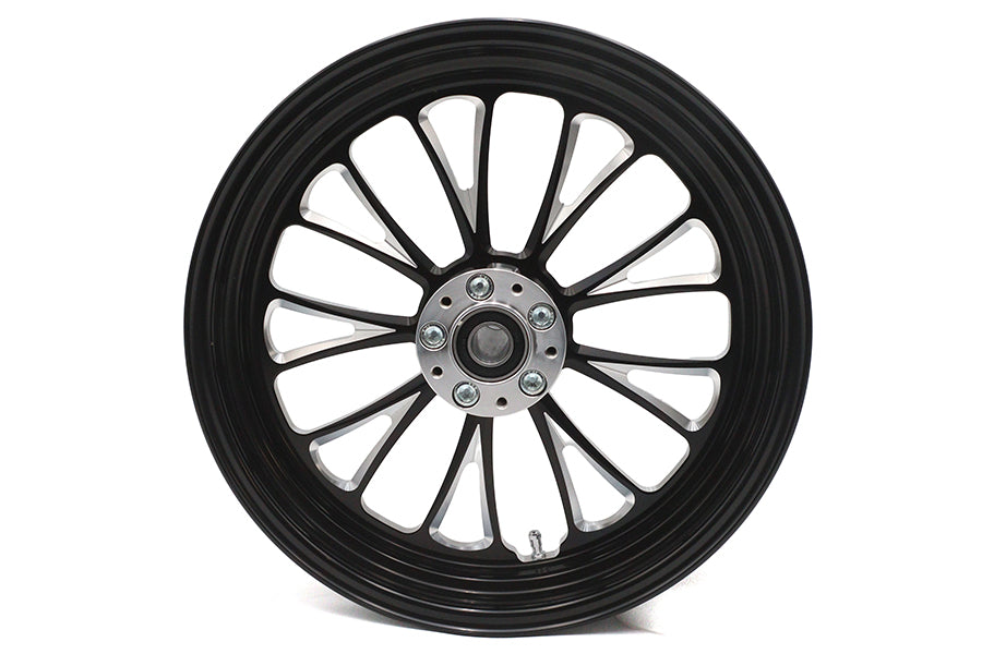 16 inch x 3.5 inch Manhattan Front Wheel Black Cut