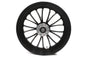 16 inch x 3.5 inch Manhattan Front Wheel Black Cut