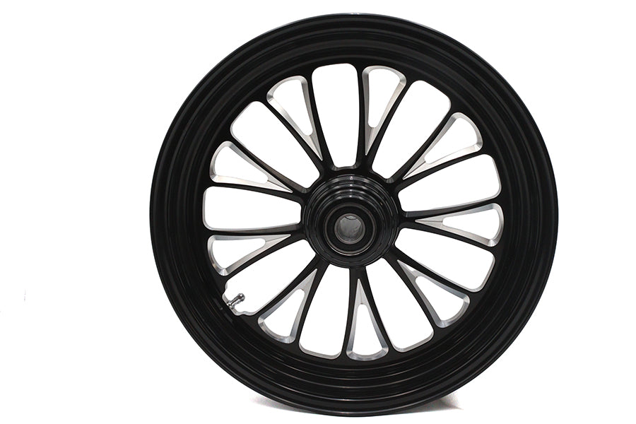 16 inch x 3.5 inch Manhattan Front Wheel Black Cut
