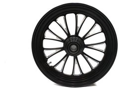16 inch x 3.5 inch Manhattan Front Wheel Black Cut