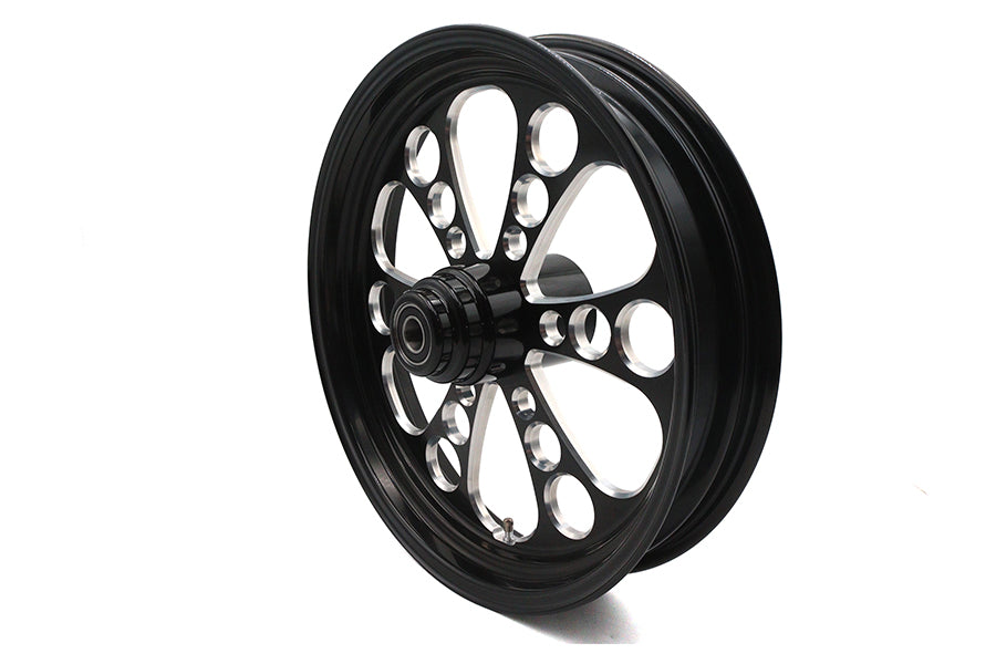 18 inch x 3.5 inch Kool Kat Front Wheel Black Cut