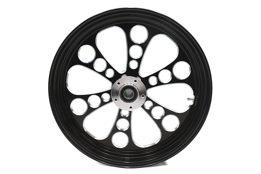 18 inch x 3.5 inch Kool Kat Front Wheel Black Cut
