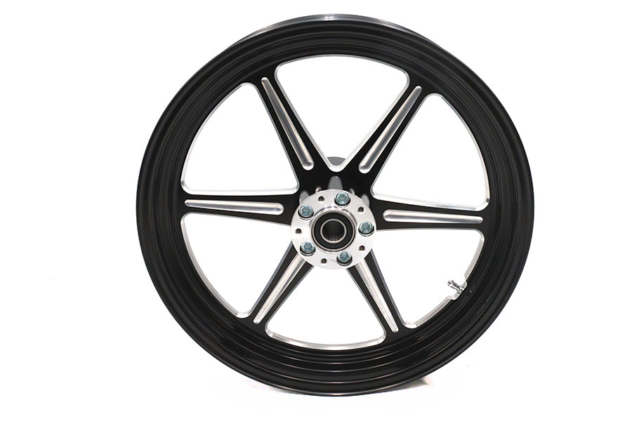 18 inch x 3.5 inch Revolver Front Wheel Black Cut