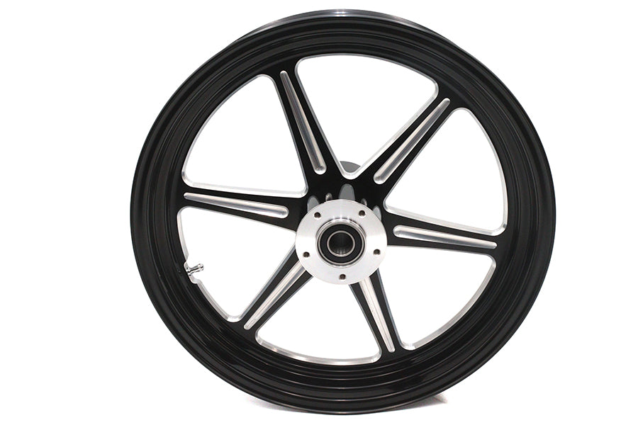 18 inch x 3.5 inch Revolver Front Wheel Black Cut