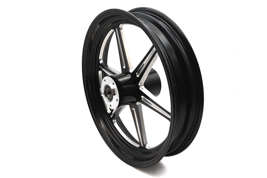 18 inch x 3.5 inch Revolver Front Wheel Black Cut